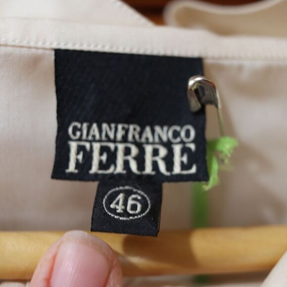 GianFranco Ferre Oprah Winfrey Owned Round Neck Long Sleeve Blouse LG 46 - Picture 7 of 16